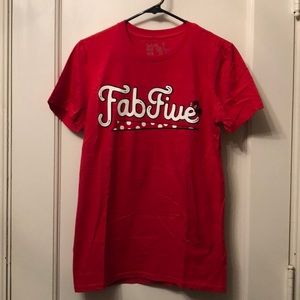 NEW! The Lost Bros Fab five Minnie Mouse Jersey style T-shirt